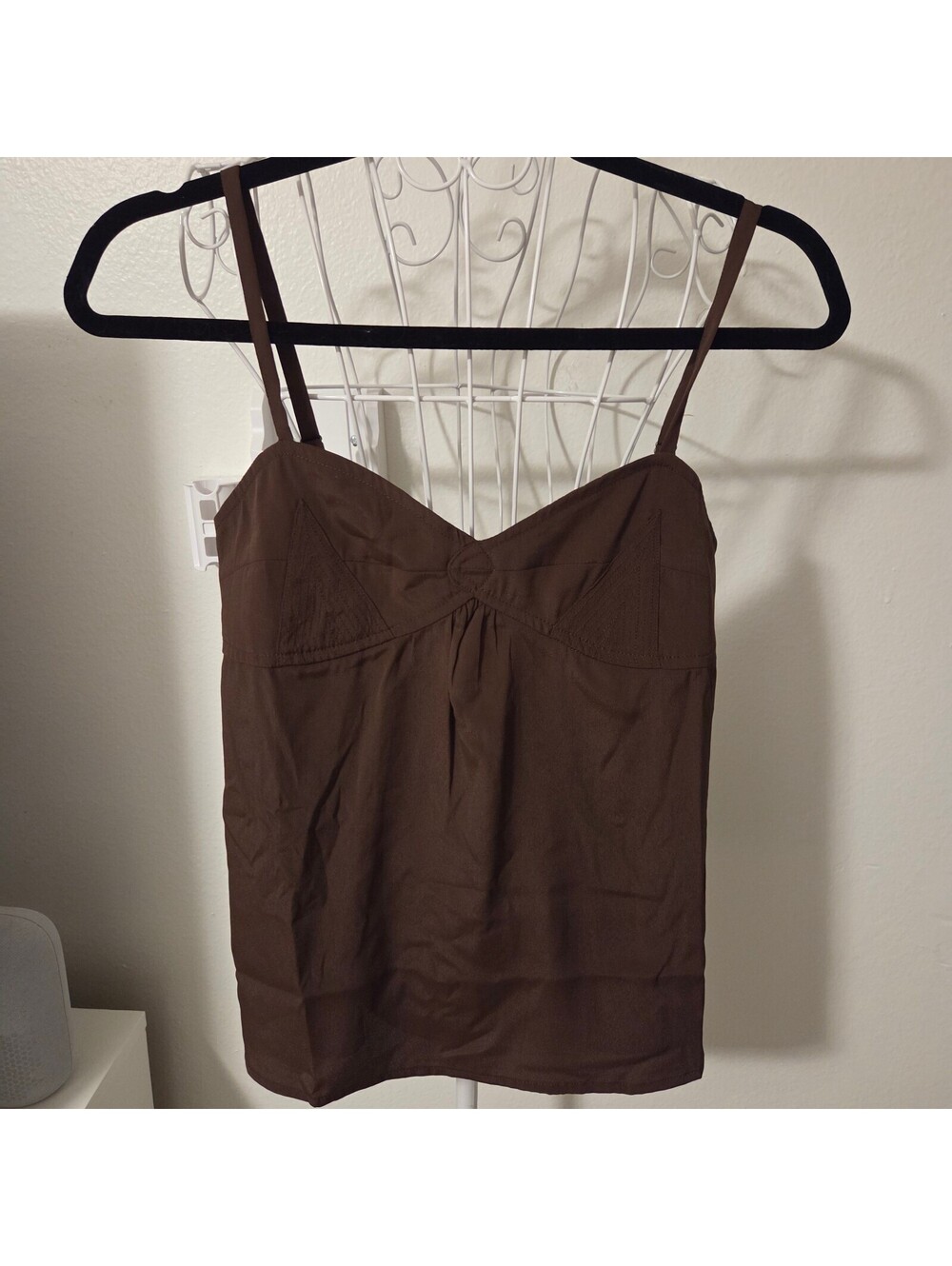 INSPr by Tezza Brown Spaghetti Strap Tank Top XS
